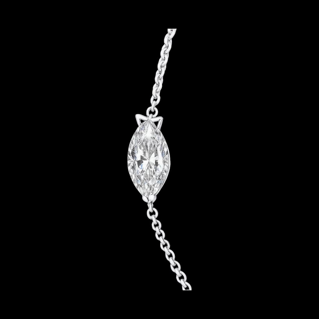 Delicate marquise diamond bracelet