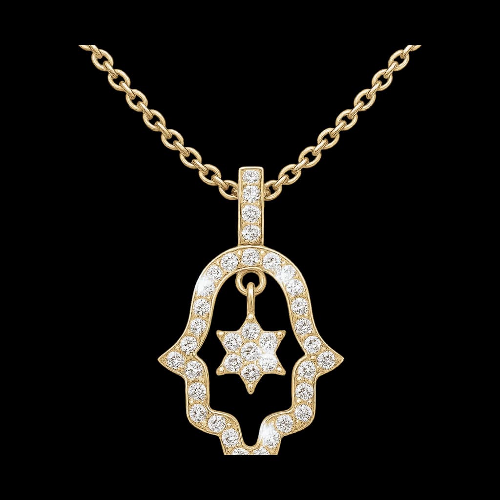 Diamond Hamsa Necklace