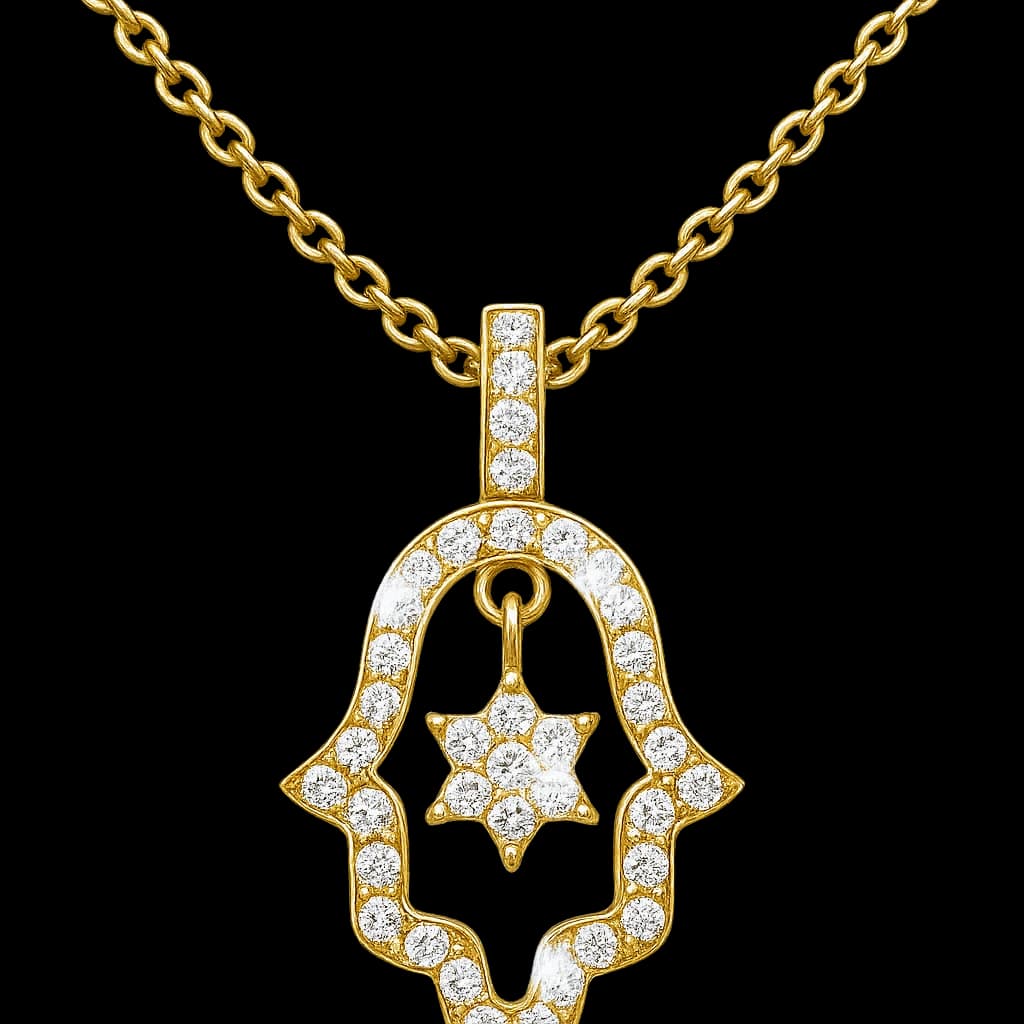 Diamond Hamsa Necklace