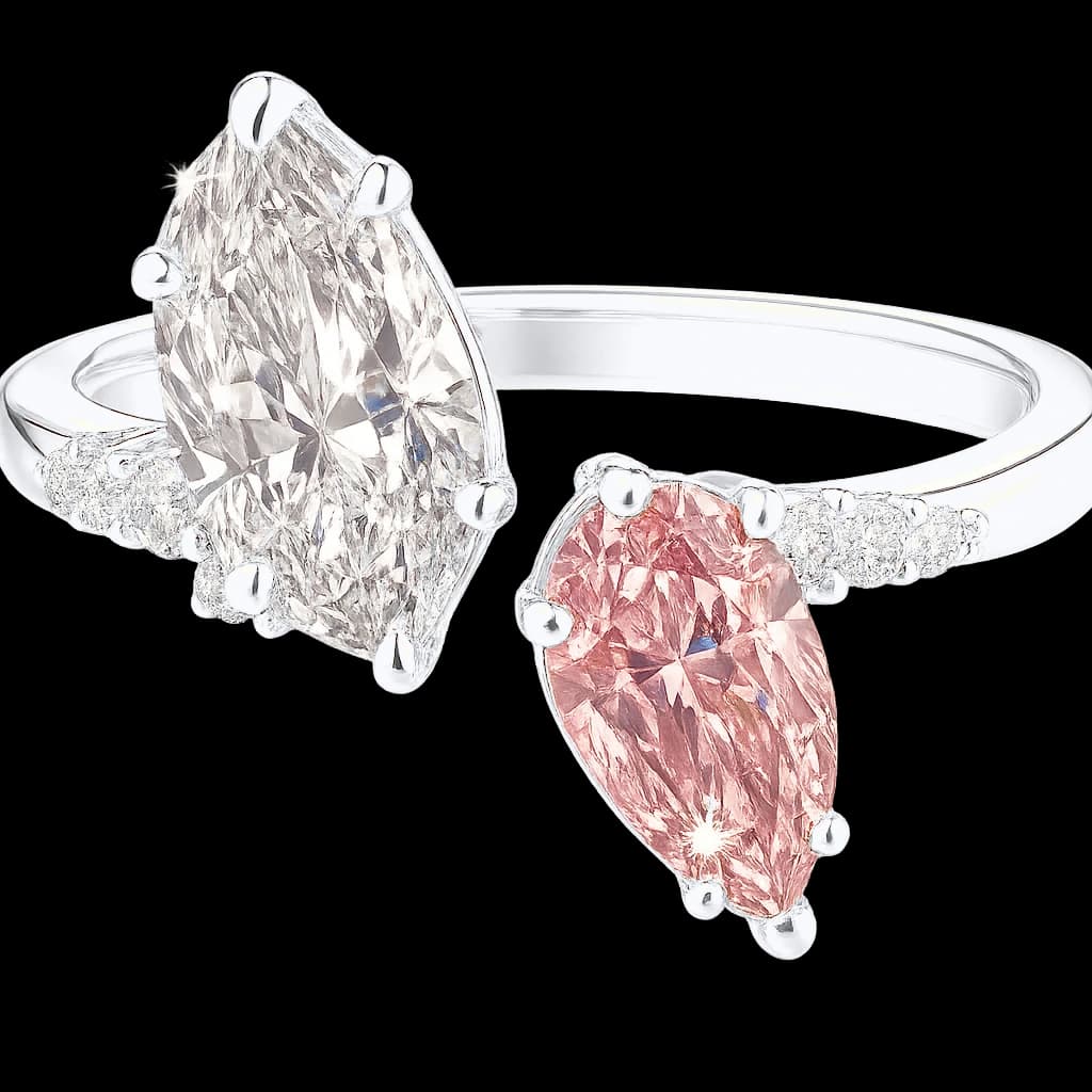 Toi et Moi diamond ring