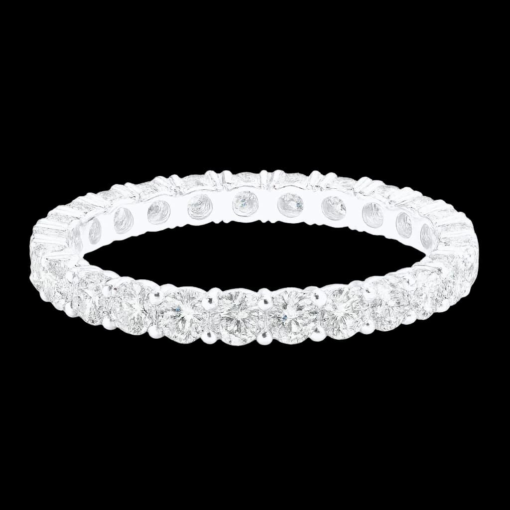 Round diamond eternity ring