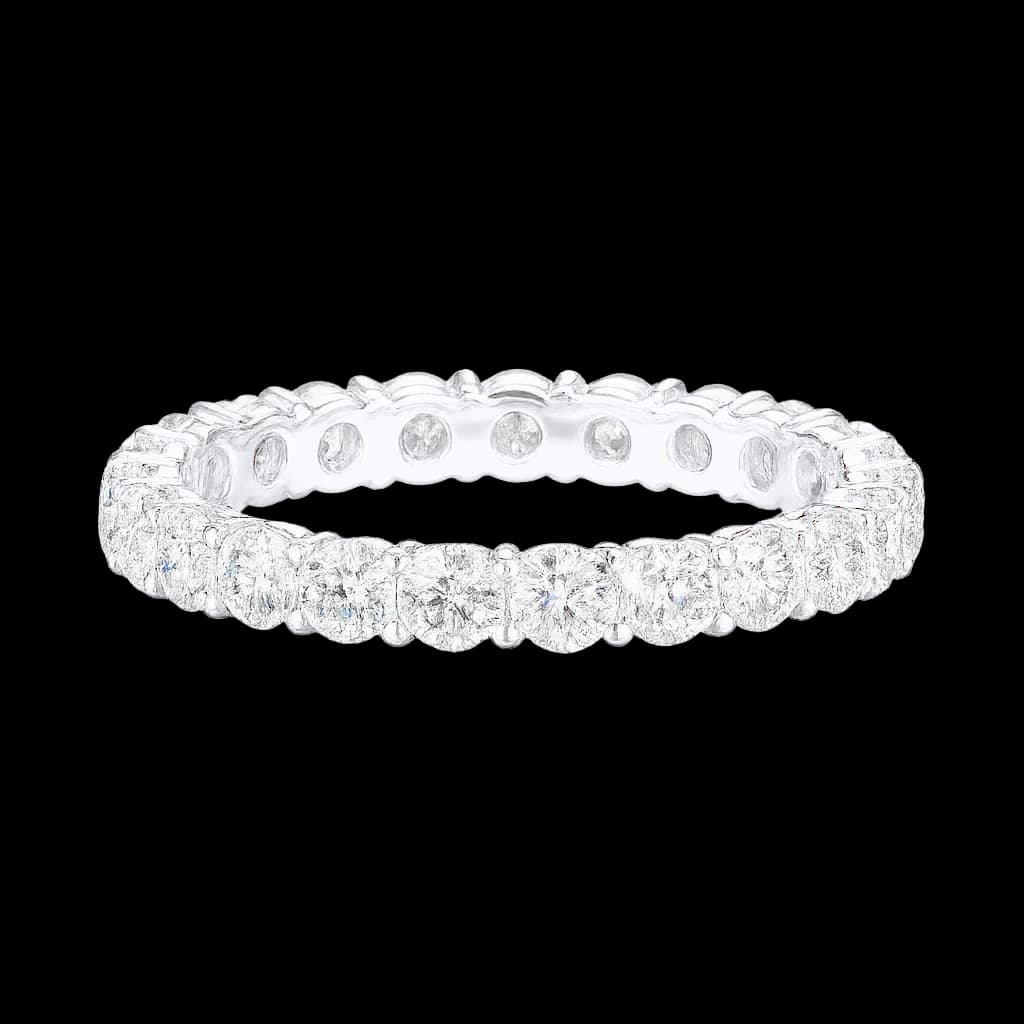 Round diamond eternity ring