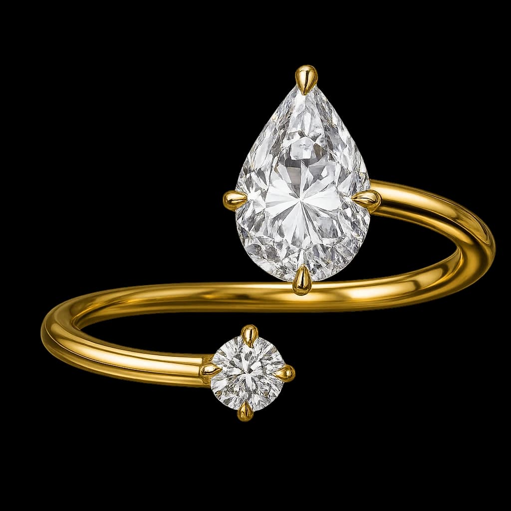 Toi et Moi diamond ring