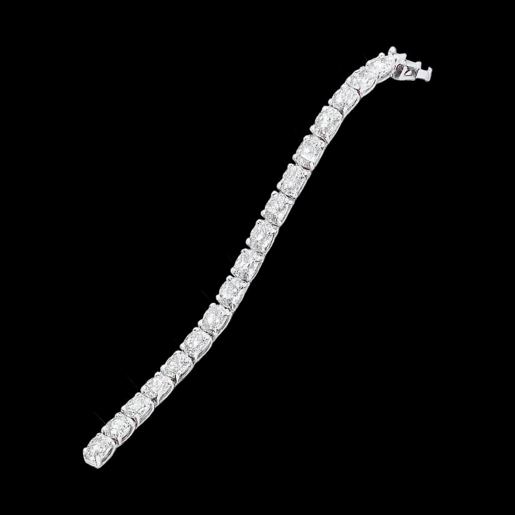 Oval diamond tennis bracelet